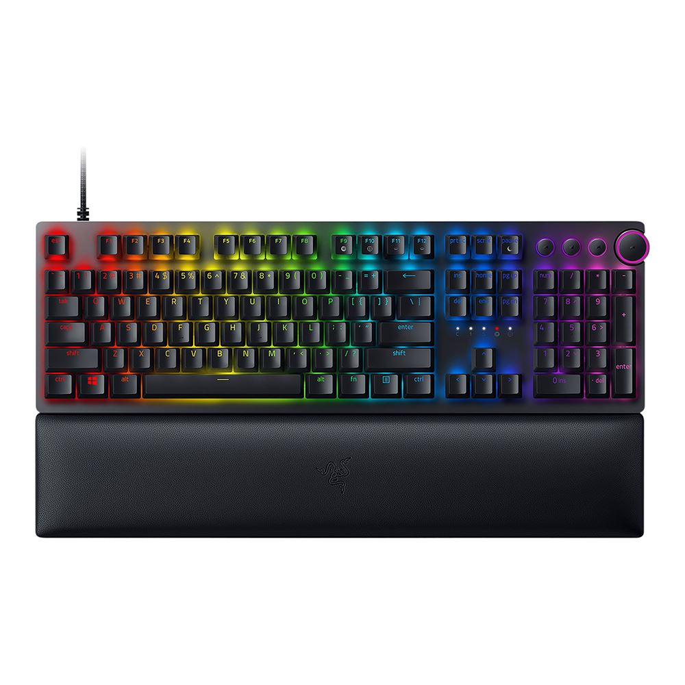 Razer Huntsman V2 Gaming Keyboard – Optical Clicky Purple Switch
