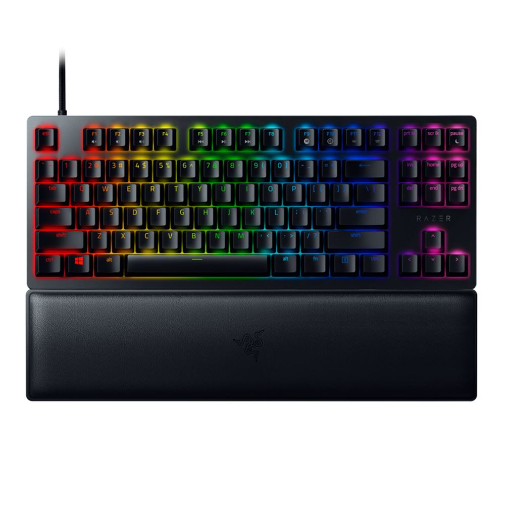 Razer Huntsman V2 Tenkeyless Optical Clicky Purple Switch Wired Gaming Keyboard – Black