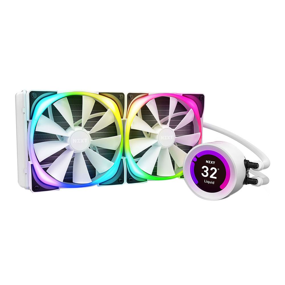 NZXT Kraken Z63 280mm RGB AIO Water Cooling Kit –  White