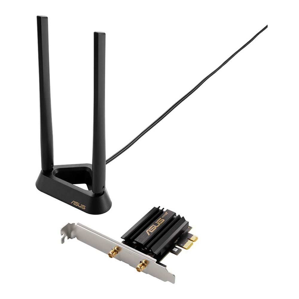 ASUS PCE-AXE58BT WiFi 6E Tri-Band PCI-e Wireless Adapter with Bluetooth